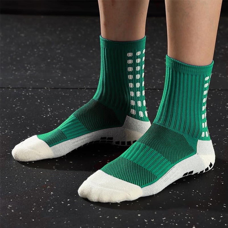 BUKEORE Store 4/6 Pairs Grip Soccer Socks Anti Slip Non Slip Men's Athletic Socks for Football Basketball Sports - Image 2